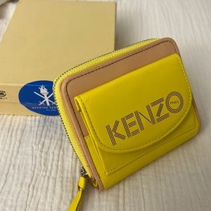Kenzo Paris Opening Ceremony Wallet in Yellow and Tan